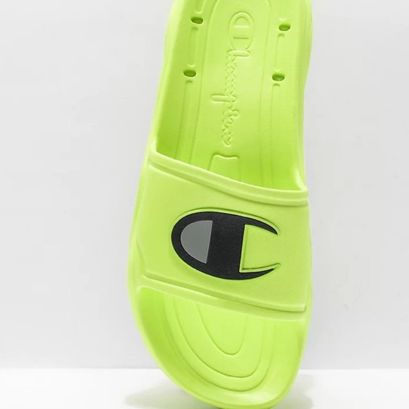 Champion Men’s Hydro C Side Sandals Neon - Picture 3 of 9